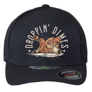 Droppin Dimes Skeleton Welding Humor Flexfit Unipanel Trucker Cap