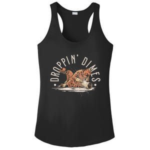 Droppin Dimes Skeleton Welding Humor Ladies PosiCharge Competitor Racerback Tank