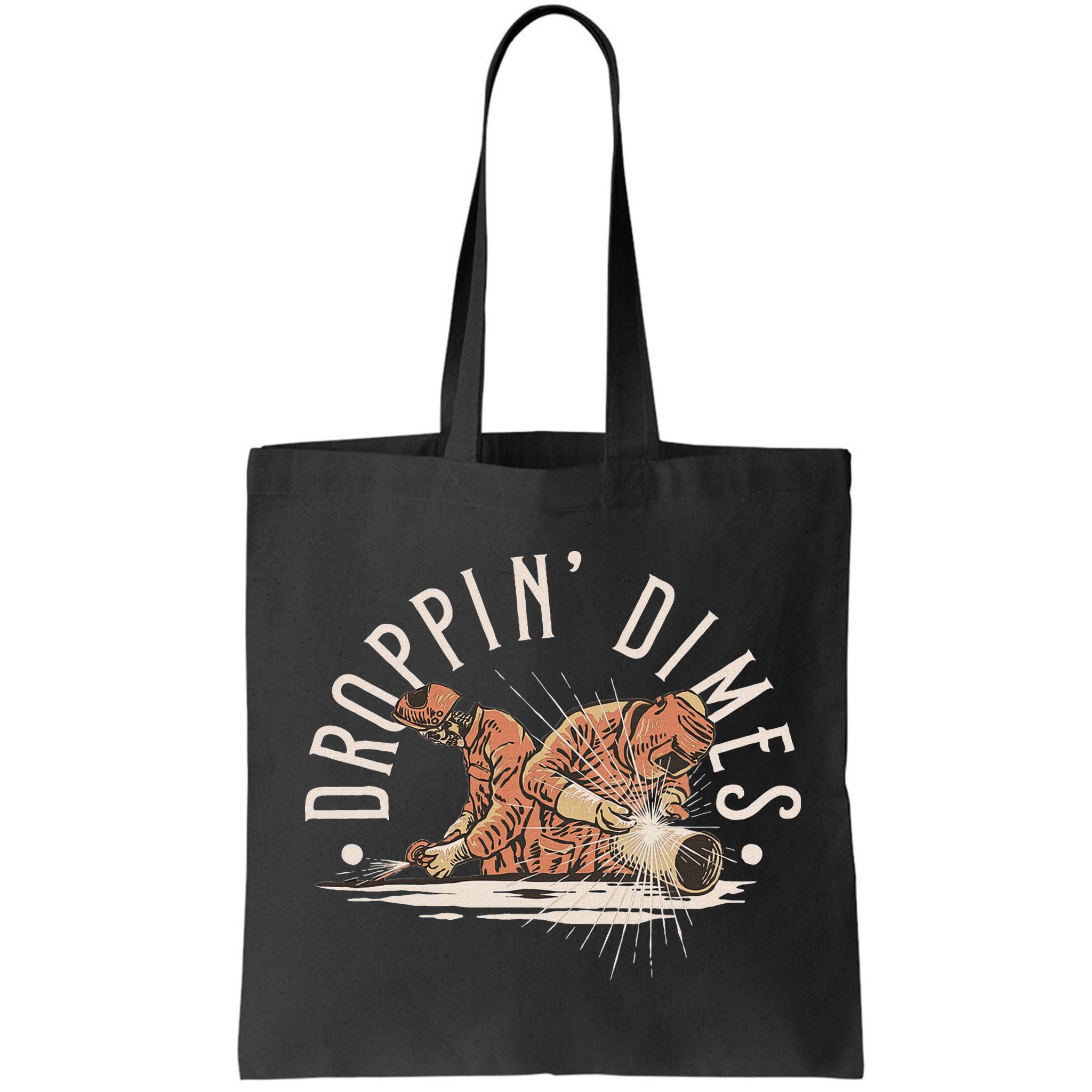 Droppin Dimes Skeleton Welding Humor Bag