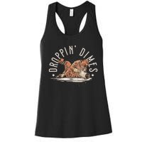 Droppin Dimes Skeleton Welding Humor Women's Racerback Tank