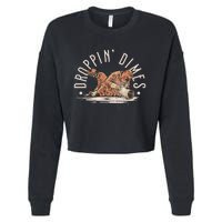 Droppin Dimes Skeleton Welding Humor Cropped Pullover Crew