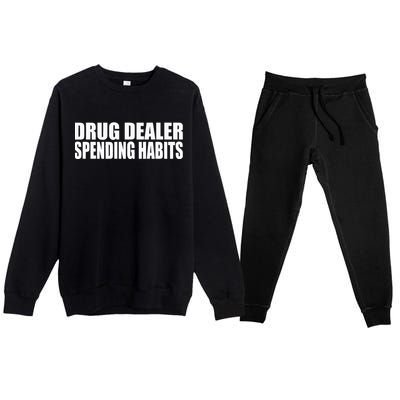 Drug Dealer Spending Habits Premium Crewneck Sweatsuit Set