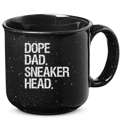 Dope Dad Sneaker Head Funny Saying 15oz Campfire Ceramic Mug