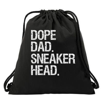Dope Dad Sneaker Head Funny Saying Drawstring Bag