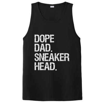 Dope Dad Sneaker Head Funny Saying PosiCharge Competitor Tank