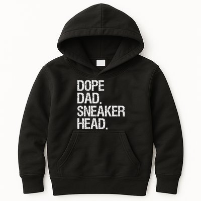 Dope Dad Sneaker Head Funny Saying Kids Hoodie