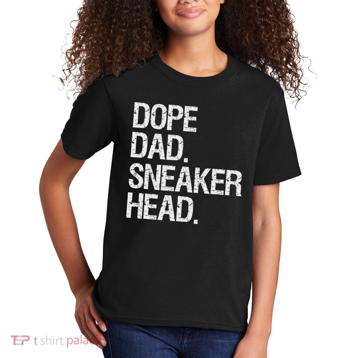 Dope Dad Sneaker Head Funny Saying Kids T-Shirt