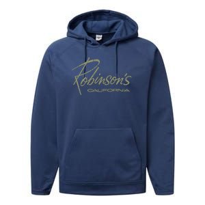 Defunct Dept Store Robinson California Performance Fleece Hoodie