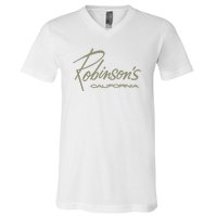 Defunct Dept Store Robinson California V-Neck T-Shirt