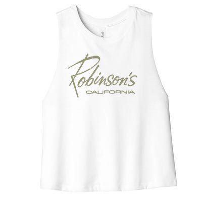 Defunct Dept Store Robinson California Women's Racerback Cropped Tank