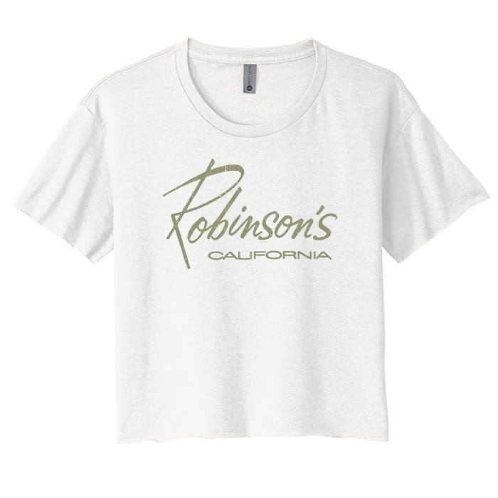 Defunct Dept Store Robinson California Women's Crop Top Tee