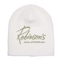 Defunct Dept Store Robinson California Short Acrylic Beanie