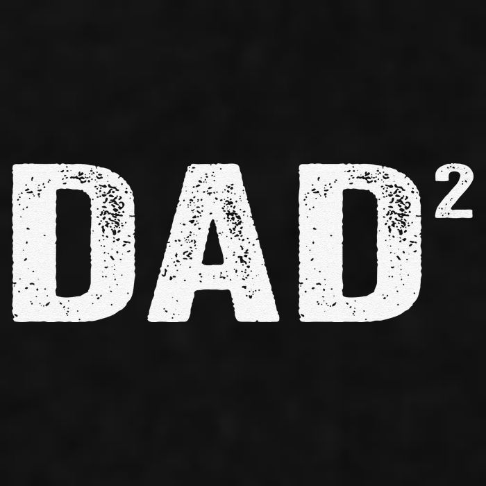 Dad2 Dad Squared Father Of Two Twins Fathers Day Idea Ladies PosiCharge Tri-Blend Wicking Tank