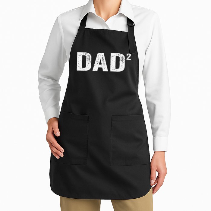 Dad2 Dad Squared Father Of Two Twins Fathers Day Idea Apron