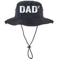 Dad2 Dad Squared Father Of Two Twins Fathers Day Idea Bucket Hat