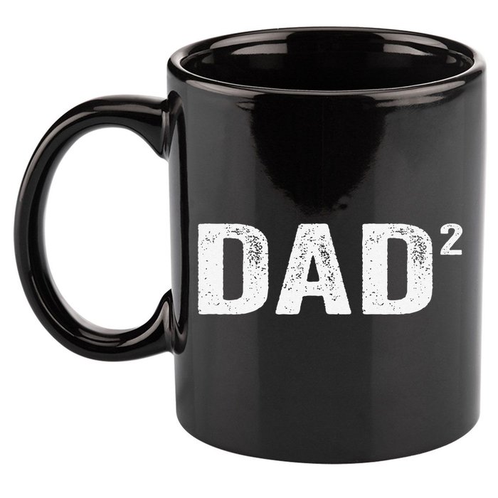 Dad2 Dad Squared Father Of Two Twins Fathers Day Idea 11oz C Handle Ceramic Mug
