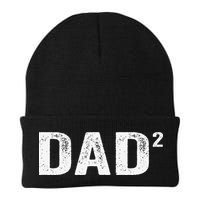 Dad2 Dad Squared Father Of Two Twins Fathers Day Idea Beanie