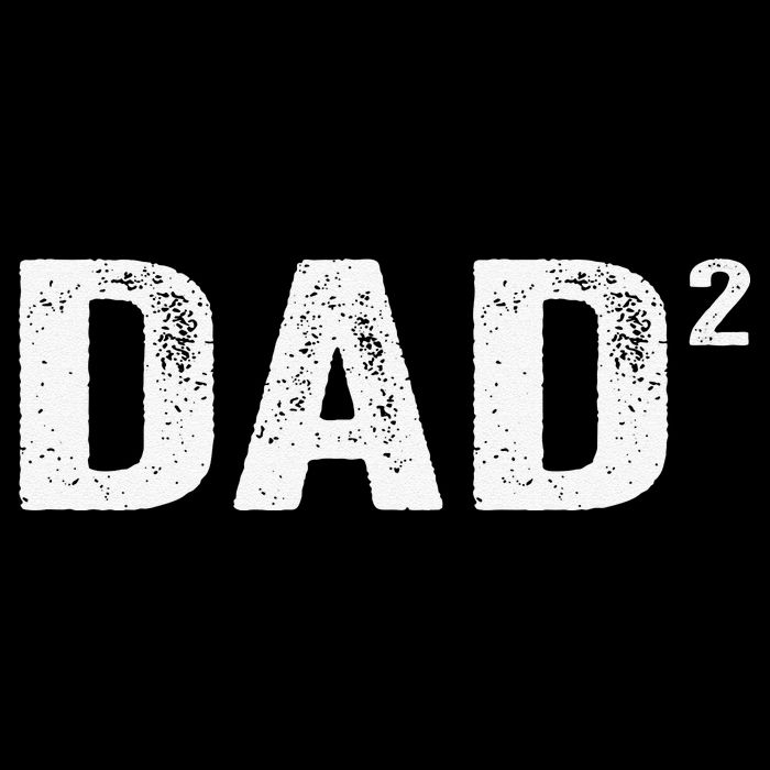 Dad2 Dad Squared Father Of Two Twins Fathers Day Idea Drawstring Bag