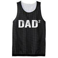 Dad2 Dad Squared Father Of Two Twins Fathers Day Idea Mesh Reversible Basketball Jersey Tank