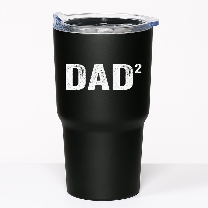 Dad2 Dad Squared Father Of Two Twins Fathers Day Idea Tumbler