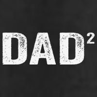 Dad2 Dad Squared Father Of Two Twins Fathers Day Idea 25L Jumbo Tote