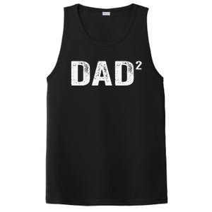 Dad2 Dad Squared Father Of Two Twins Fathers Day Idea PosiCharge Competitor Tank