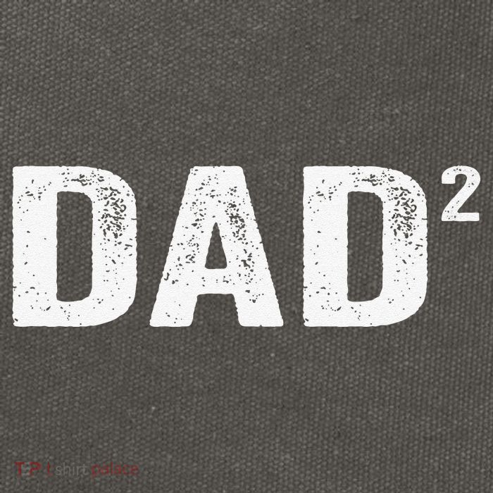 Dad2 Dad Squared Father Of Two Twins Fathers Day Idea Cotton Canvas Backpack