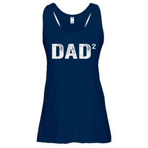 Dad2 Dad Squared Father Of Two Twins Fathers Day Idea Ladies Essential Flowy Tank