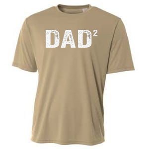 Dad2 Dad Squared Father Of Two Twins Fathers Day Idea Cooling Performance Crew T-Shirt