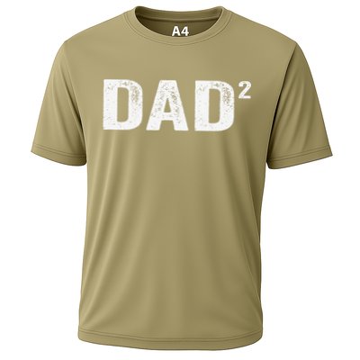 Dad2 Dad Squared Father Of Two Twins Fathers Day Idea Performance Shirt