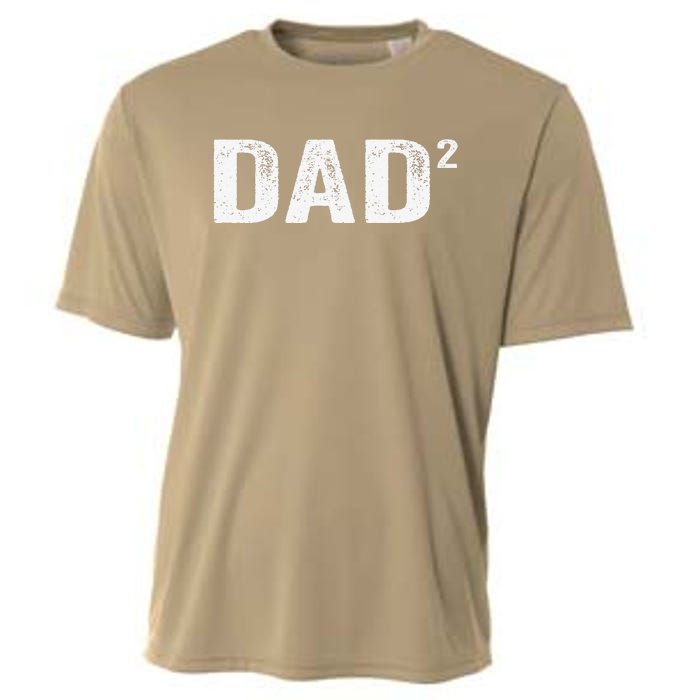 Dad2 Dad Squared Father Of Two Twins Fathers Day Idea Cooling Performance Crew T-Shirt