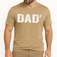 Dad2 Dad Squared Father Of Two Twins Fathers Day Idea Performance Shirt