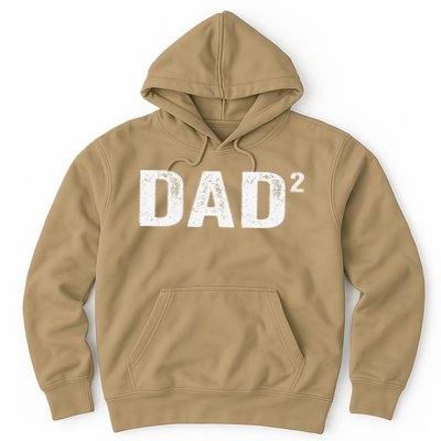 Dad2 Dad Squared Father Of Two Twins Fathers Day Idea Hoodie