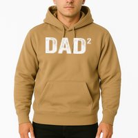 Dad2 Dad Squared Father Of Two Twins Fathers Day Idea Hoodie