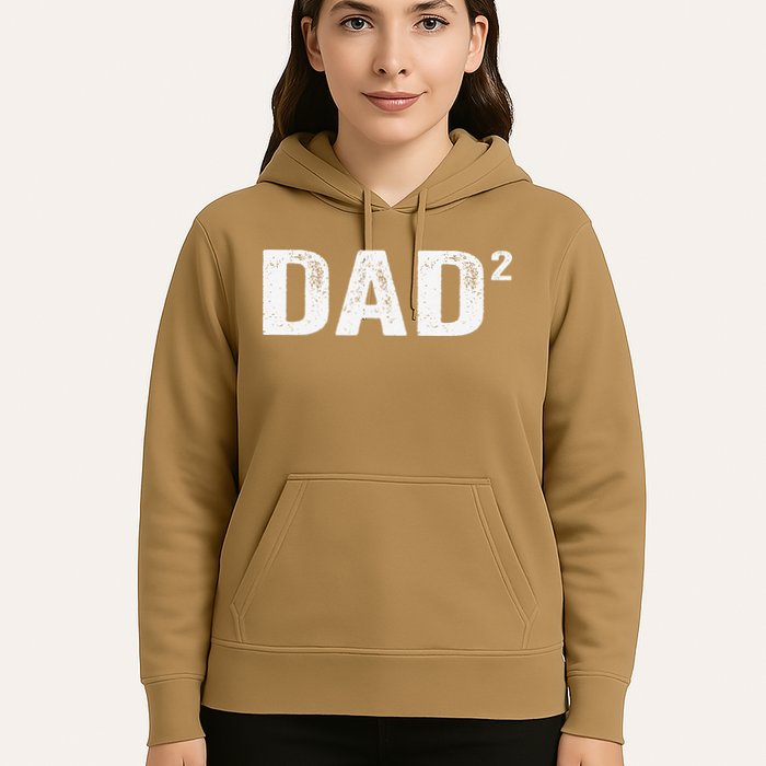 Dad2 Dad Squared Father Of Two Twins Fathers Day Idea Hoodie