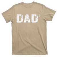 Dad2 Dad Squared Father Of Two Twins Fathers Day Idea T-Shirt