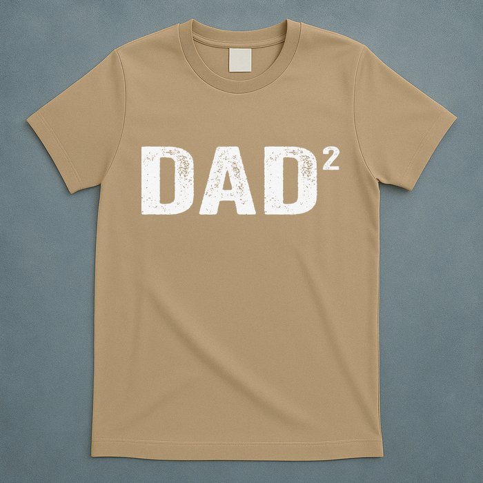 Dad2 Dad Squared Father Of Two Twins Fathers Day Idea T-Shirt