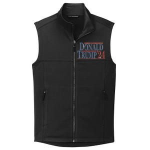 Distressed Donald Trump 2024 Tee Gift Collective Smooth Fleece Vest