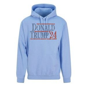 Distressed Donald Trump 2024 Tee Gift Unisex Surf Hoodie