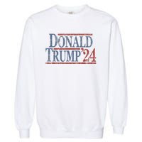 Distressed Donald Trump 2024 Tee Gift Garment-Dyed Sweatshirt