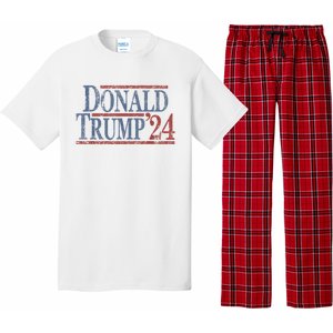 Distressed Donald Trump 2024 Tee Gift Pajama Set