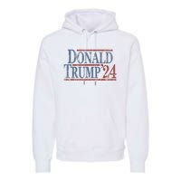 Distressed Donald Trump 2024 Tee Gift Premium Hoodie