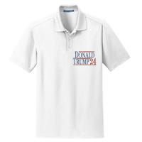 Distressed Donald Trump 2024 Tee Gift Dry Zone Grid Polo