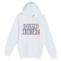 Distressed Donald Trump 2024 Tee Gift Premium Pullover Hoodie