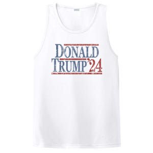 Distressed Donald Trump 2024 Tee Gift PosiCharge Competitor Tank