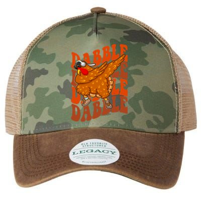 Dabble Dab Turkey Thanksgiving Legacy Tie Dye Trucker Hat