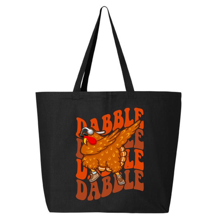 Dabble Dab Turkey Thanksgiving 25L Jumbo Tote