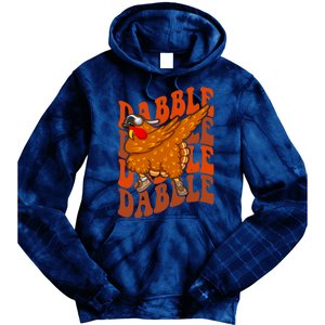 Dabble Dab Turkey Thanksgiving Tie Dye Hoodie