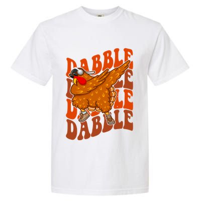 Dabble Dab Turkey Thanksgiving Garment-Dyed Heavyweight T-Shirt