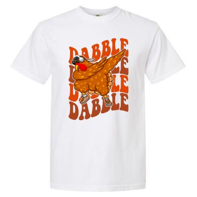 Dabble Dab Turkey Thanksgiving Garment-Dyed Heavyweight T-Shirt